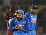 Sharma, Rayudu tons set up India's 224-run ODI victory