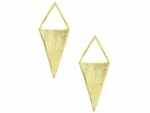 Gold Plated Kite Shaped Earrings