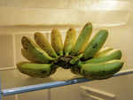 You should not refrigerate banana