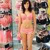 Laura Zielinski is unveiled as the new face and figure of Marks & Spencer  DD+ Lingerie at M&S Marble Arch London, England Stock Photo - Alamy