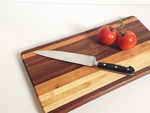 Chopping board and knives