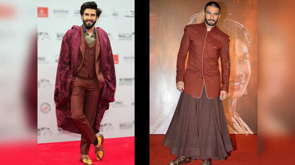 The truly unexpected Ranveer look