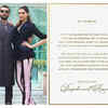 The marriage announcement
