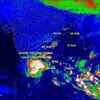 Satellite picture of cyclone Gaja