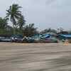 Boats carried away in gusty winds in Nambiyar Nagar fishing hamlet in Nagapattinam.