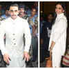 When the to-be bride and groom twinned in white