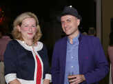 French Consul General Virginie Corteval attends the French Consulate