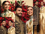 Deepika Padukone and Ranveer Singh look like royalty at their Bengaluru wedding reception