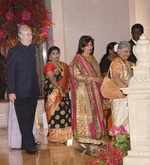 Kiran Mazumdar Shaw, Sudha Murthy at Deepika, Ranveer's reception