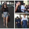 Photos: Varun Dhawan fly out of the city with dad David Dhawan and girlfriend Natasha Dalal