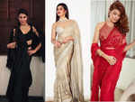 Jacqueline Fernandez truly looks stunning in the Indian drape