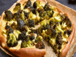 Broccoli and Cheese Pizza