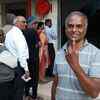 Muralirkishna, a resident of Secunderabad, after voting