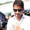 Mahesh Babu outside a polling booth after casting his vote