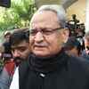 Ashok Gehlot addressing mediapersons