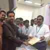 Winning candidate Mohd Mozham Khan from Bahadurpura assembly seat receiving his certificate