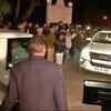 Ashok Gehlot, Sachin Pilot and other Congress leaders arrive at the governor's house in Jaipur (ANI)
