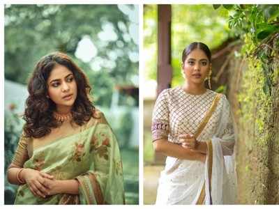 Five instances when Srinda Arhaan nailed it in her Saree look | The Times  of India