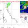 Forecast track of cyclone Phethai