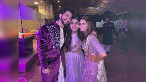 Kunal and Bharati with BFF Palak Jain
