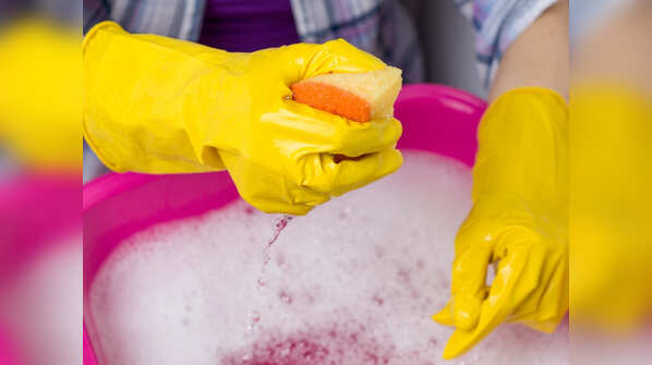 Soak in soapy water