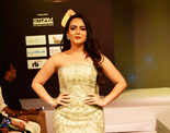 Aanchal Munjal and Sana Althaf walk the ramp at an International Fashion Week