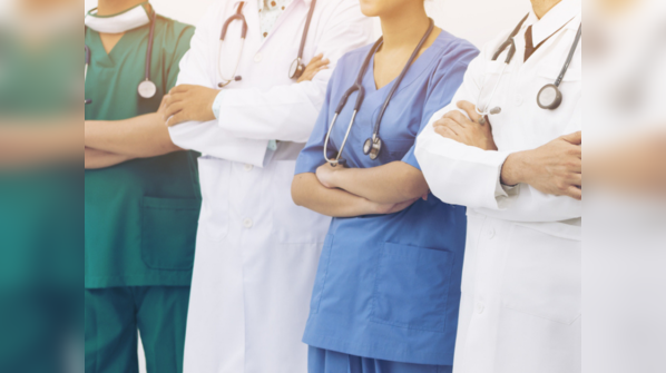 Doctors, nurses and healthcare employees