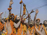 Naga sadhus make 'royal entry' for Kumbh Mela