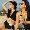 Krystle D'souza with her bestie
