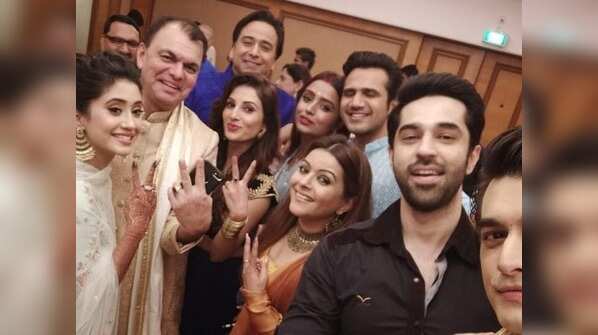Yeh Rishta Kya Kehlata Hai's Shivangi Joshi, Parul Chauhan, and others at Mohsin Khan's sister’s pre-wedding rituals; see pics