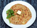 Paratha and white butter