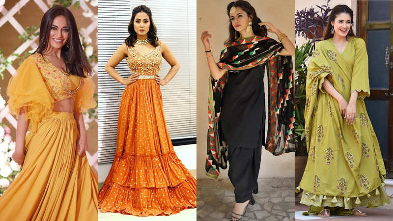 Divyanka tripathi shop haldi dress online