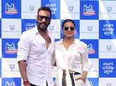 Ajay Devgn and Kajol attend the press conference of 'Plastic Banega Fantastic'
