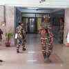 CRPF jawans continue patrolling at the CBI office in CGO complex