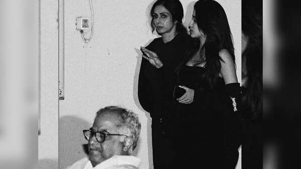 Ahead of Sridevi’s first death anniversary, a throwback photo with Janhvi Kapoor and Boney Kapoor surfaces online