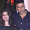 Article image for: Akshay Kumar, Twinkle Khanna twin in black for their <i class="tbold">romantic dinner</i> date!