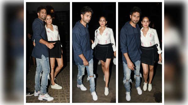 Photos: Shahid Kapoor and wife Mira Rajput step out for dinner in style