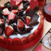 Rose Wine Infused Strawberry Tiramisu