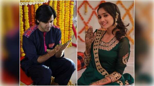 Sameer and Naina's mehendi look