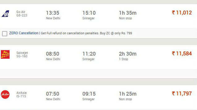 Kashmir airfares soar &ndash; travelling to Bangkok is cheaper than Kashmir
