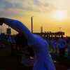 Article image for: Visakhapatnam: Surya Namaskar performed to mark Ratha <i class="tbold">saptami</i>