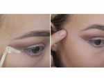 To make eye makeup appear sharper