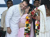 Rahul Gandhi kissed by woman at Gujarat rally on Valentine's Day