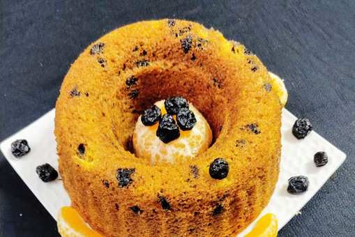 Vegan Orange Blueberry Cake