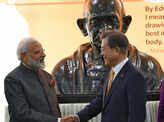 PM Modi unveils bust of Mahatma Gandhi in South Korea