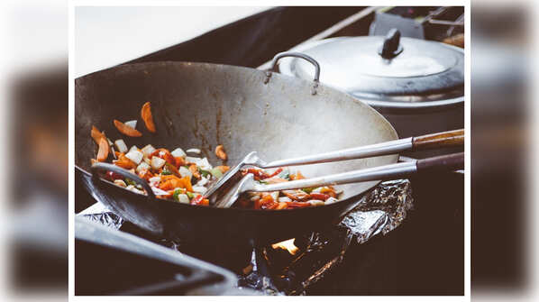 Allow the pan to be hot