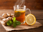 Ginger and lemon tea