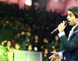 Amit Mishra performs at Jesus and Mary College