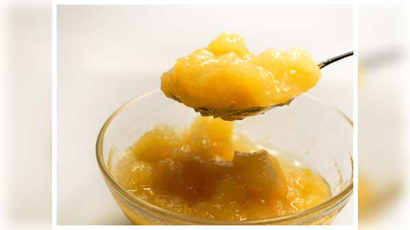 Replace oil with apple sauce