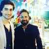 Harshad Chopda strikes a pose with a guest